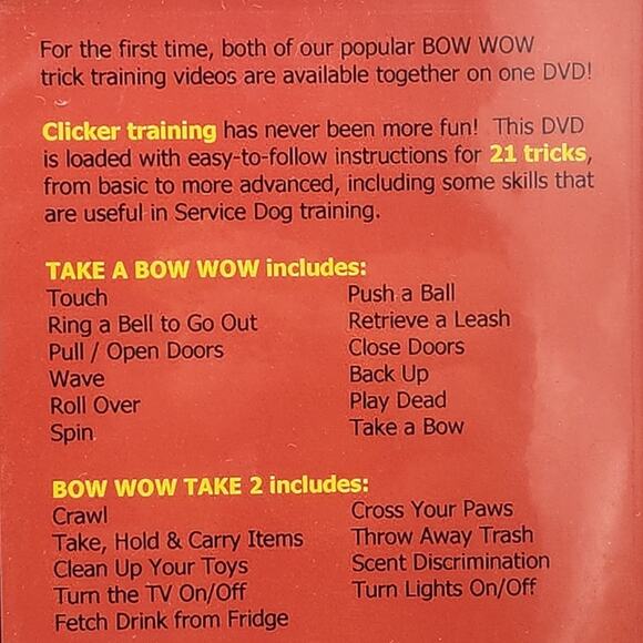 Take A Bow Wow! And Bow Wow Take 2 - DVD - Dog Trick Training Canine - Picture 4 of 8